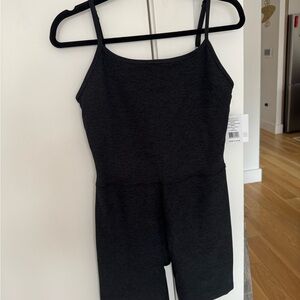 Beyond Yoga-Black Sleeveless Workout Romper- NWT